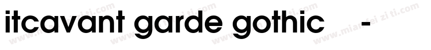 itcavant garde gothic常规斜体字体转换